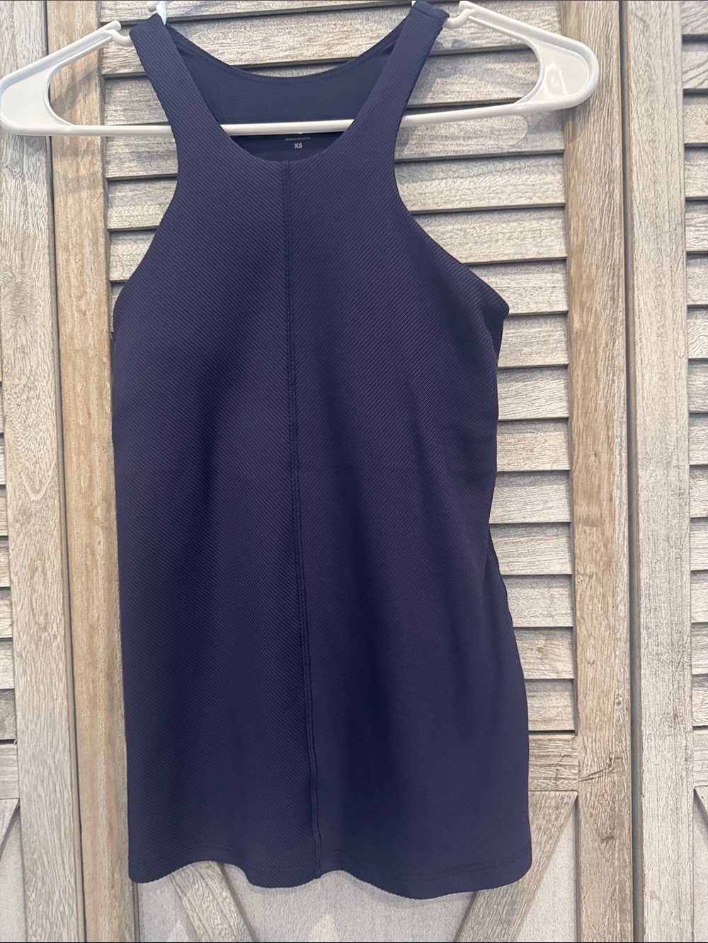 Athleta Intensity Support Sleeveless Navy Textured Women's top size XS